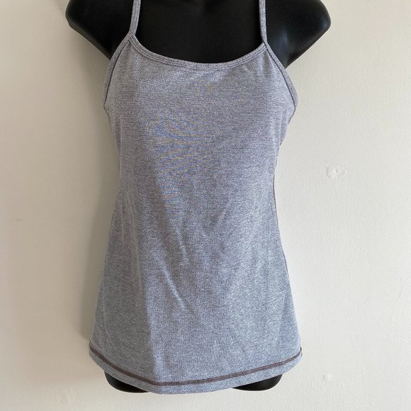 Lululemon Power Y tank grey striped